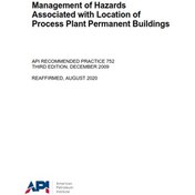 تصویر API RP 752- 2020- Management of Hazards Associated with Location of Process Plant Permanent Buildings 