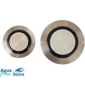 تصویر چراغ روکار استخری فوق باریک استیل Ledman 10 watt ultra-slim steel pool surface light