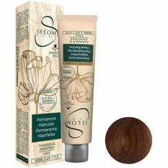 تصویر رنگ مو بدون آمونیاک سلوم شماره 75-6 حجم 120 میل رنگ بلوند فندقی تیره. 