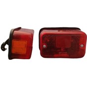 تصویر چراغ خطر عقب یاماها مدل مستطیلی شبرنگ دار 