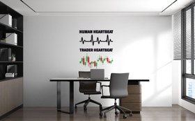 تصویر دکور دیواری اتاق تریدر – طرح ضربان قلب یک تریدر 