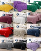 تصویر روتختی تکرنگ هتلی ساده اسپرت یک و نیم نفره سایز ۱۲۰ 