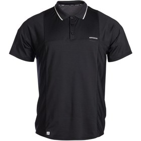 تصویر پلوشرت تنیس مردانه آرتنگو ARTENGO TPO DRY – مشکی ا Men's Polo Tennis T-Shirt - Black - TPO DRY Men's Polo Tennis T-Shirt - Black - TPO DRY