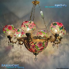 تصویر لوستر رنگی رایکا مدل JA21 