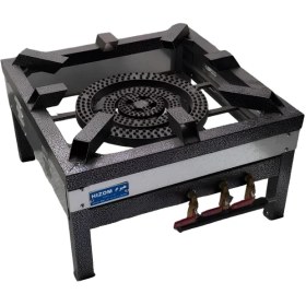 تصویر اجاق گاز پروفیلی هیزم مدل سه شعله سایز ۶۰ 