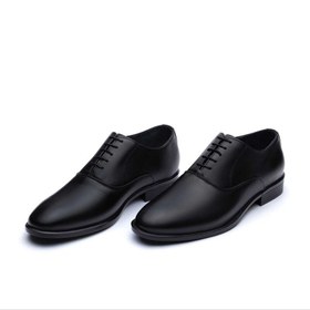 تصویر کفش چرم مجلسی مردانه یریش مدل الگانت افسری زیره نئولایت - عسلی / 44 