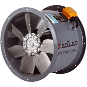 تصویر فن آکسيال سيلندری دمنده سایز 63 (سه فاز) مدل DAMP-DN90-4T-630-30deg Damande Cylindrical Axial Fans