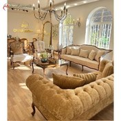 تصویر مبلمان ۸ نفره مدل سارِن با طراحی کلاسیک و اسپرت 