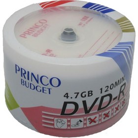 تصویر دی وی دی خام 4.7 گیگ پرینکو قرمز اصلی بسته 50 عددی 
