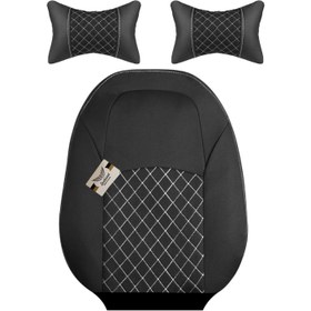 تصویر روکش صندلی پارچه ای خودرو سوشیانت مدل A01 مناسب برای تارا به همراه پشت گردنی 