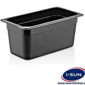 تصویر بن ماری ۱/۳ عمق ۱۵ سانتی تمام استیل با درب 