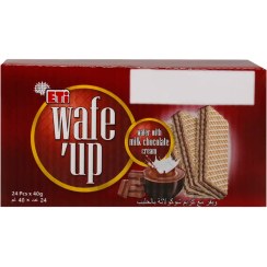 تصویر ويفر شير و شکلات ويف آپ 24 عددی ETI مدل Wafe UP Wafer With Milk Chocolate Cream Eti Wafe'Up Milk Chocolate Cream Wafer 24*40gr