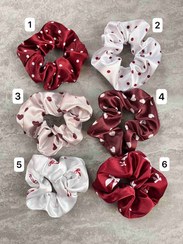 تصویر کش اسکرانچی ساتن چاپی (۱) - ۲ 