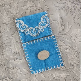 تصویر جانماز کیفی مسافرتی مخمل آبی در ابعاد10*12سانتیمتر blue-pocket-janamaz12*10CM