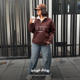 تصویر هودی نیم زیپ NYC 
