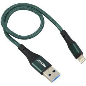 تصویر کابل کوتاه آیفونی فست شارژ Nitu NC34 2.4A 30cm Nitu NC34 2.4A 30cm Lightning Cable