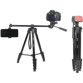 تصویر سه پایه جی مری Jmary KP-2209 Professional Tripod به همراه هولدر موبایل 