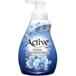 تصویر فوم دستشویی اکتیو سری دیاموند مدل Blue مقدار 500 گرم Active Blue Diamond Series Handwashing Liquid 500gr