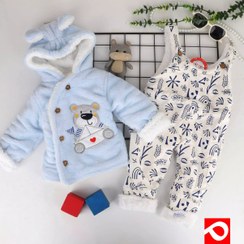 تصویر کاپشن دو تیکه خرس و قایق 