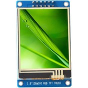 تصویر ماژول نمایشگر ۱.۸ اینچ با تاچ ST7735 