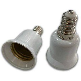 تصویر تبدیل لامپ E14 به E27 