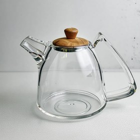 تصویر قوری زعفران بزرگ درب چوب کد محصول 1404053 