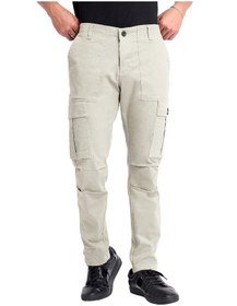 تصویر شلوار کتان کارگو مردانه آف وایت برند beyoung Off White Cargo Pant For Men