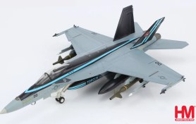 تصویر ماکت جنگنده اف 18 سوپر هورنت نیروی دریایی امریکا تاپ گان | Hobby Master 1:72 F/A-18E Super Hornet USNAVY Top Gun 