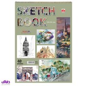 تصویر دفتر طراحی با کاغذ 127 گرم ایرانی 7465 sketchbook 40 sheets B4 code 7465