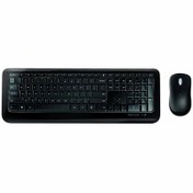 تصویر کیبورد و ماوس بی‌سیم مایکروسافت مدل Microsoft 850 Wireless Keyboard and Mouse With Persian Letters