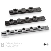 تصویر پریز توکار ریلی ملونی مدل 400-10070 با بیس 40 سانتی 