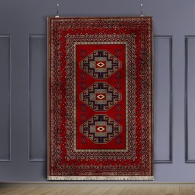 تصویر فرش چاپی طرح گلیم کد A155 
