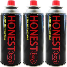 تصویر کپسول گاز هانست مدل ULTRA حجم 220 گرم بسته 3 عددی - مشکی 