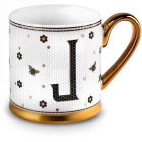 تصویر ماگ کاراجا حرف J حجم ۳3۰ میلی 