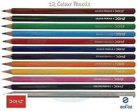 تصویر مداد رنگی دامس ا Doms 12 Shades Color Pencils Doms 12 Shades Color Pencils