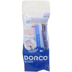 تصویر تیغ بدن شانه دار زنانه مدل SCG100SB-1P بسته 1 عددی دورکو Dorco women's combed body razor, model SCG100SB-1P, 1 pack