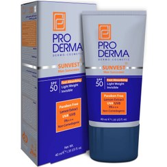 تصویر کرم ضد آفتاب فاقد چربی مخصوص آقایان با SPF50 پرو درما OIL-FREE SUNSCREEN CREAM SPF FOR MEN PRO DERMA