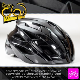 تصویر کلاه دوچرخه سواری رانر مدل SRX سایز 62-57 سانت مشکی درخشان Runner Bicycle Helmet SRX Size 57-62cm 