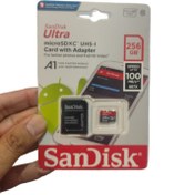 تصویر کارت حافظه 256 گیگ میکرو به همراه خشاب سن دیسک مدل التراSanDisk Ultra 256Gig 