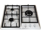 تصویر اجاق گاز استیل ۳ شعله تی اندی مدل TD 130E T&D Steel Hob Model TD 130E