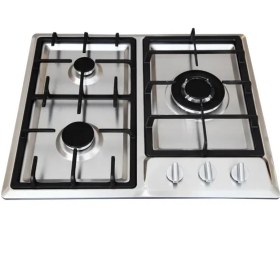 تصویر اجاق گاز استیل ۳ شعله تی اندی مدل TD 130E T&D Steel Hob Model TD 130E