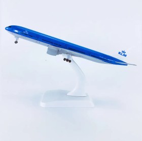 تصویر ماکت هواپیما بوئینگ 300-777 کی ال ام | Airplane Model 20CM Boeing 777-300 KLM 