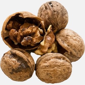 تصویر گردو با پوست دستی درجه دو 