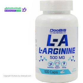 تصویر کپسول ال - آرژنین 500 دوبیس نوتریشن 100 عددی ا L- Arginine 500 L- Arginine 500