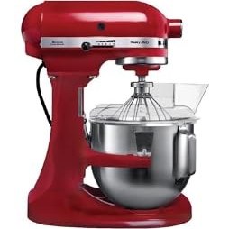 تصویر همزن کاسه دار 4.8 لیتری حرفه ای و مخصوص کار های سنگین دایمی کیچن اید مدل Kitchenaid 5KPM5BER K5 Heavy Duty Mixer, 315 Watt, Red – ارسال 10 الی 15 روز کاری 