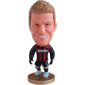 تصویر اکشن فیگور ساکروی طرح بکهام میلان کد 01 David Beckham Milan SoccerWe Figure