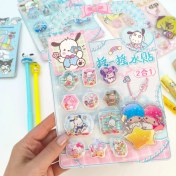 تصویر استیکر آکواریومی برجسته مدل گروه سانریو 