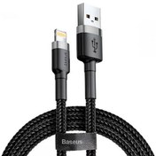 تصویر کابل تبدیل USB-C به لایتنینگ باسئوس مدل CATLKLF-G1 Cafule طول 1 متر ا BASEUS CATLKLF-G1 USB-C To Lightning Cable 100cm BASEUS CATLKLF-G1 USB-C To Lightning Cable 100cm