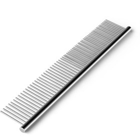 تصویر شانه گره باز کن استیل سگ و گربه ۱۹ سانتی 