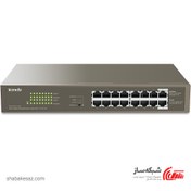 تصویر سوئیچ 16 پورت تندا مدل TEG1116P-16-150W Tenda TEG1116P-16-150W 16 Port Gigabit Desktop/Rackmount Switch